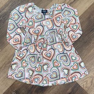 Picapino Multicolor Heart Dress Valentine Outfit 24m